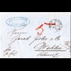 Hamburg 1868, privat bis Wohlen transportierter Brief i.d. Schweiz. Forwarder