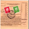 BRD 1961, Landpost Stpl. 22c LAMERSDORF über Düren auf Paketkarte m. 4 Marken