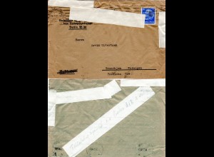 DR 1937, 25 Pf. auf versehentlich geöffnetem Brief v. Berlin n. Norwegen