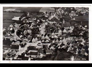 MONHEIM (Schwaben), Orig. Fliegeraufnahme, 1936 gebr. sw-AK