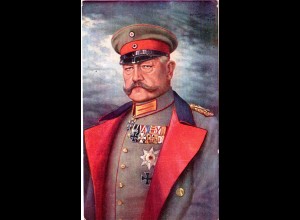 Generalfeldmarschall von Hindenburg, ungebr. Farb-AK 
