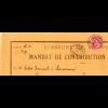Schweiz 1894, 10 C. auf Formular Mandat De Contribution v. NEUCHATEL