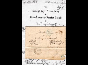 Bayern 1873, HKS Frankenthal ohne Monat auf Brief n. Thaleischweiler