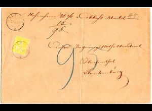 Schweiz 1880, EF 15 C. auf Nachnahme Brief v. Boltigen