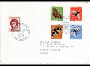 Schweiz, Pro Juventute 1965 auf FDC v. Bern n.Kanada