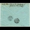 DR 1925, EF 50 Pf. Flugpost auf Eilboten Luftpost Brief v. Berlin n. Cassel