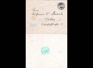 DR 1910, Portofreiheit Herzogliche Angelegenheit, Brief v. Coburg n. Gotha