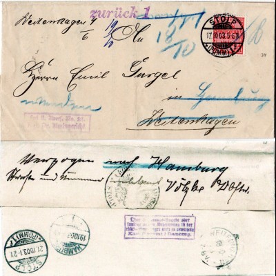 DR 1913, Frei lt. Avers... auf Retour Brief m. 10 Pf. v. Stopl n. Weitenhagen