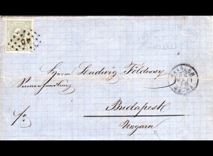 NL 1876, 12 1/2 C. auf Brief v. HAARLEM n. Ungarn. Destination!