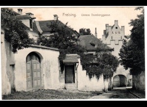 Freising, Untere Domberggasse, 1907 gebr. sw-AK