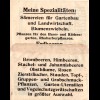 Schweiz 1921, 5 C. Privat Ganzsache Streifband m. Gärtnerei Abb. v. RÜTI
