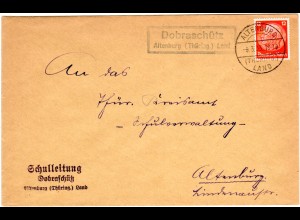 DR 1931, DOBRASCHÜTZ Altenburg (Thür.) Land, Landpost Stpl. auf Brief m. 12 Pf.
