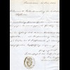 NL 1851, Consulats Porto Brief m. rotem K1 AMSTERDAM via Preussen n. Hofheim
