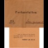 Schweden 1918, portofreier Postsache Umschlag v. Stockholm m. ungebr. Rückbrief