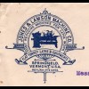 USA 1900, 3 C. auf 2 C. Ganzsache Brief v. Springfield m. Zudruck Dreh Maschine
