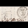 Italien 1821, Wappensiegel Stpl. m. Abb. Greif v. Monte Carotto