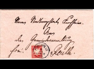 Bayern 1889, 10 Pf. auf Brief v. K1 FORCHHEIM n. Reuth