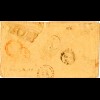 Kanada 1861, VITTORIA C.W. u. PAID 5 auf Brief m. diversen Stempeln rückseitig