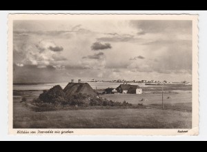 Wittdün, Amrum, von Steenodde aus gesehen, gebr. sw-Foto AK. #2423