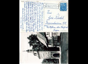 DDR 1959, Landpost Stpl. ELGENRODE über Mühlhausen auf sw-AK m. 10 Pf. 