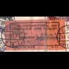 DR 1930, Stuttgart Bahnpost Verschluss-Etikett auf Honduras Einschreiben Brief