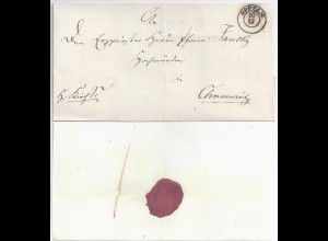 Preussen, K2 Oppeln, Oberschlesien, gesiegelter Brief n.Chrzumczütz. #1828