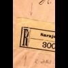 Bosnien 1929, 3 Marken auf Reko Zensur Brief v. Sarajevo n. Liechtenstein.