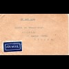 Indien 1931, 3 Marken rücks. auf Luftpost Brief v. Chennai n. Liechtenstein!