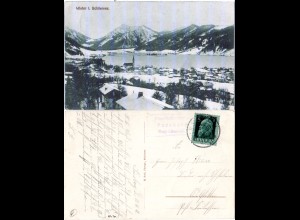 Bayern 1913, R3 Posthilfstelle PARSBERG Taxe Miesbach auf Winter-sw-AK m. 5 Pf.