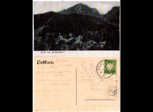 Bayern 1907, R3 Posthilfstelle AURACH Taxe Bayrischzell auf Birkenstein AK 