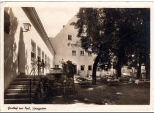 Steingaden, Gasthof zur Post, 1947 gebr. sw-AK