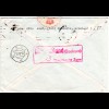 SBZ 1948, 50 Pf. auf Brief v. Chemnitz m. Norwegen POSTOBLAT Verschluss-Etikett 