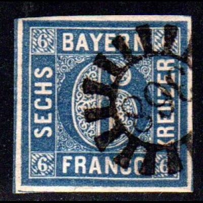 Bayern, MR 368 OBERVIECHTACH auf breitrandiger 6 Kr.