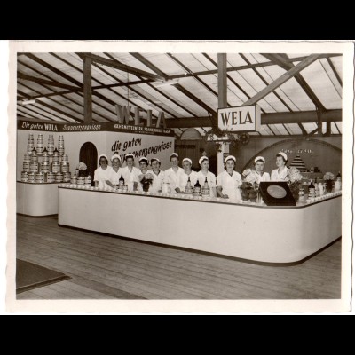Hof, Heimatfest 1953, WELA-Stand während der Ausstellung "Schaffendes Grenzland"