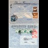 Chile 1948/59, 5 Luftpost Briefe n. Europa, dabei 1 Einschreiben