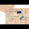 BRD 1972, Paketkarte v. LORCH m. Schweden Porto-Etikett u. EG Export Aufkleber