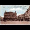 Belgien, Liege Place Verde, 1915 gebr. Farb-AK m. Briefstpl. Bayer. Krankenhaus