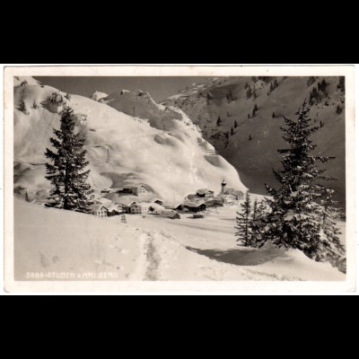 Österreich, Stuben am Arlberg, 1925 gebr. Winter-AK