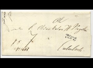 Bayern 1832, L2 Cronach (Kronach) auf kpl. Brief n. Kulmbach. #2253