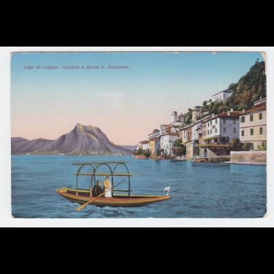 Tessin Ticino, Gandria Lago di Lugano, Luganer See, ungebr. Farb AK. #2149