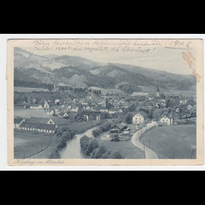 Österreich, Steiermark, Kindberg, gebr. sw AK. #1174