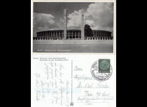 Berlin Olympiastadion, 1939 m. Sonderstpl. SA Reichswettkämpfe gebr. sw-AK