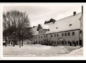 Schäftlarn im Isartal, Klosterbräustüberl im Winter, 1939 gebr. Foto-AK