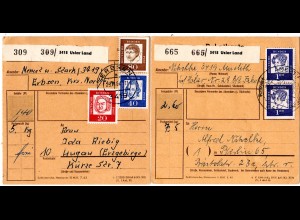 BRD 1964, 2 Uslar Land Paketkarten v. Amelith bzw. Erbsen