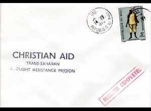 Mali 1973, 5 F auf Christian Aid Trans-Saharan Drought Assistance Mission Brief