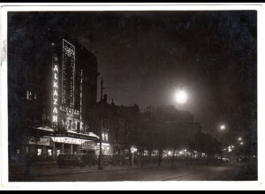 Hamburg, St. Pauli bei Nacht, Reeperbahn, 1941 m. FP gebr. sw-AK