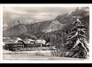 Berchtesgaden, Hotel Schiffmeister im Winter, 1942 gebr. sw-AK