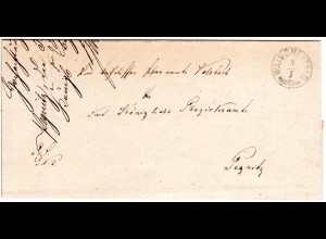 Bayern 1872, K1 Zier Stpl. WAISCHENFELD auf Brief v. Volsbach n. Pegnitz