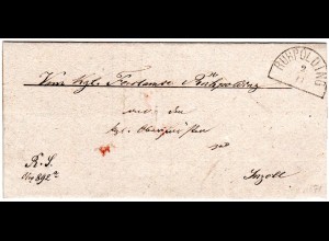 Bayern 1870, HKS Ruhpolding klar auf Brief n. Inzell