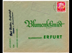 DR 1934, Landpost Stpl. GROSSENTAFT über Hünfeld auf Brief m. 12 Pfg. 